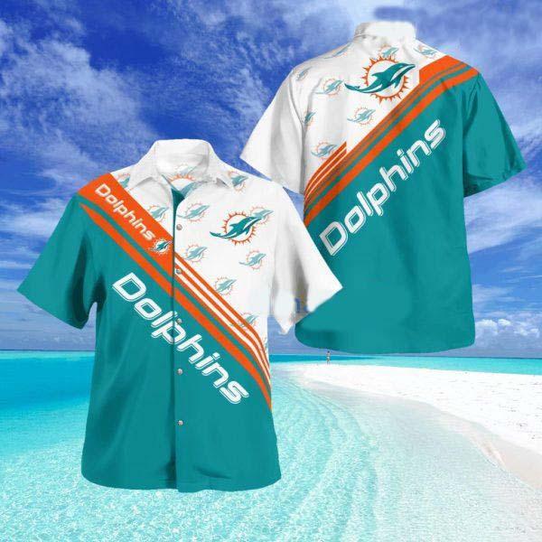 Miami Dolphins Standard Paradise Tropical Hawaiian Shirt