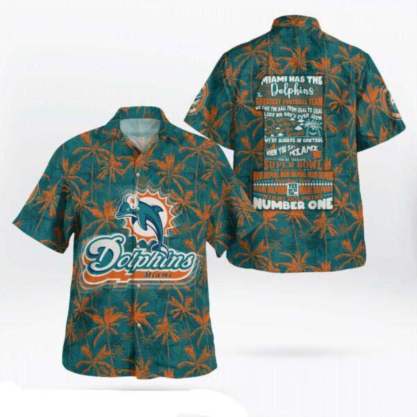 NFL Miami Dolphins Football Hawaiian Shirt 3D All Over Printed Hawaii Shirt Summer Gift