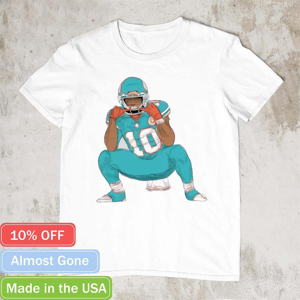 Tyreek Hill 10 Miami Dolphins football shirt