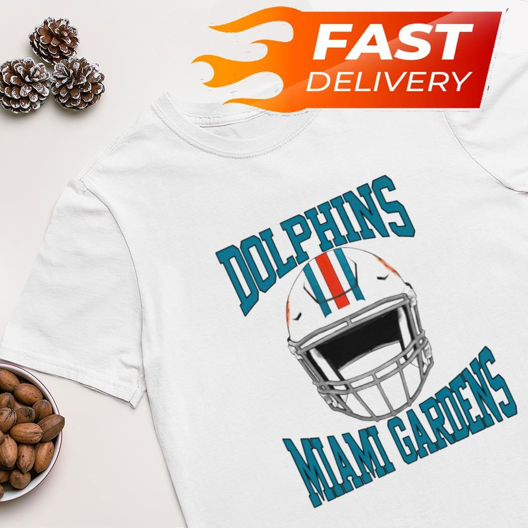 Dolphins Miami gardens helmet shirt