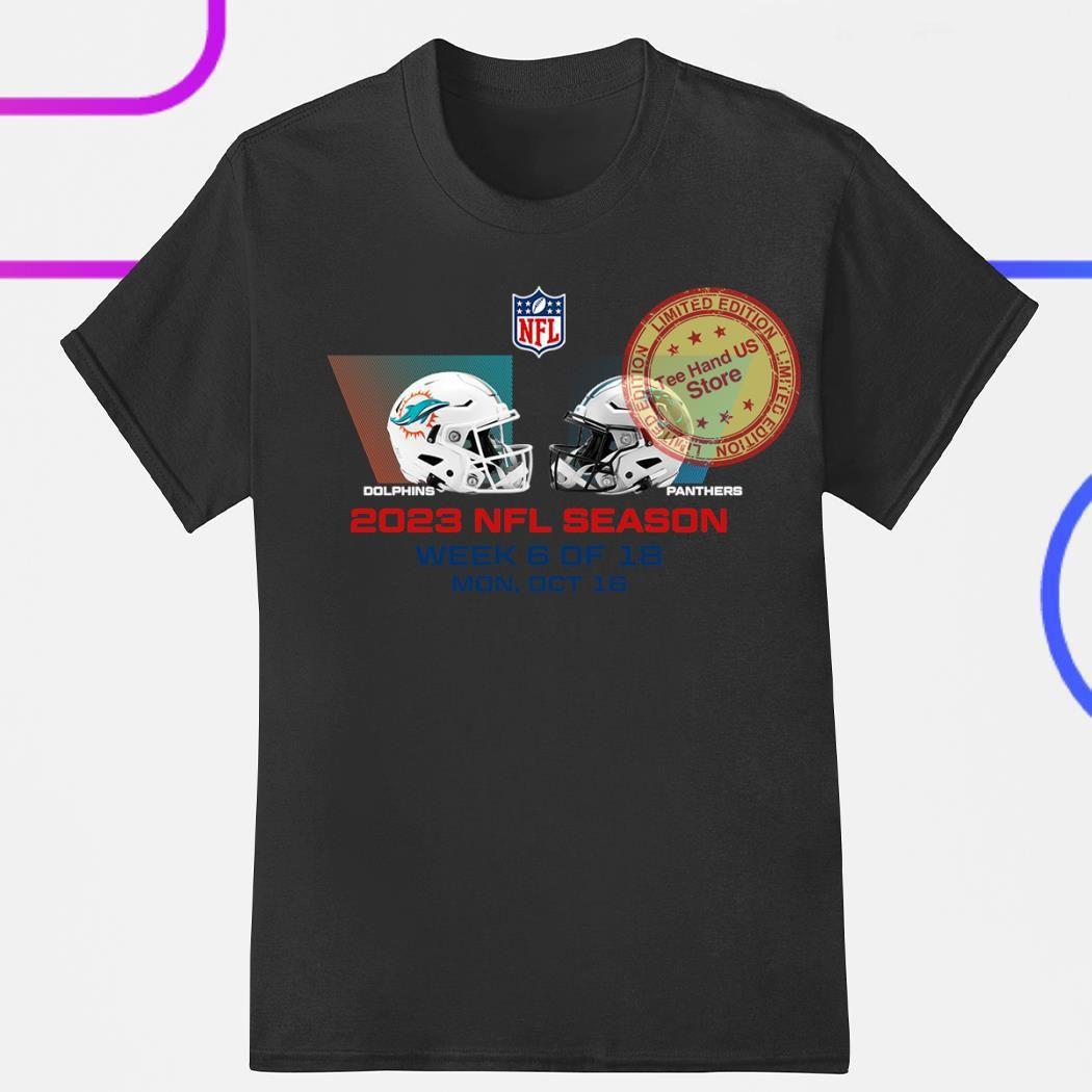 Miami Dolphins vs Carolina Panthers week 6 of 18 sun oct 16 shirt