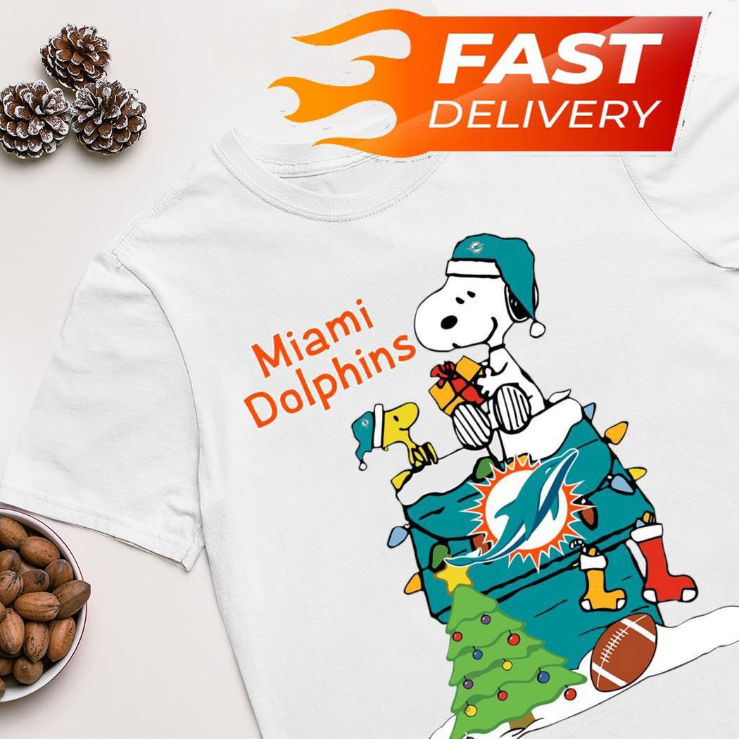 Snoopy Miami Dolphins Christmas shirt