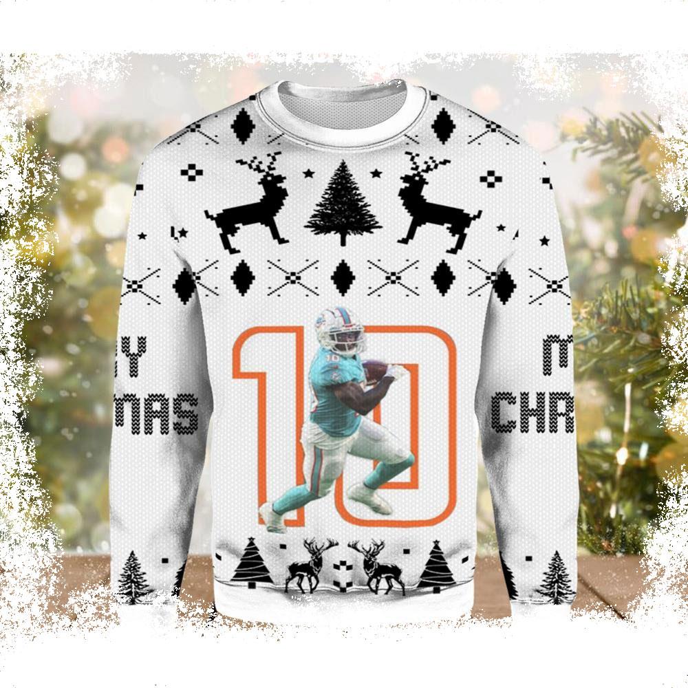 NFL Hill Miami Dolphins Ugly Sweater - available at - dolphinmiamistore.com