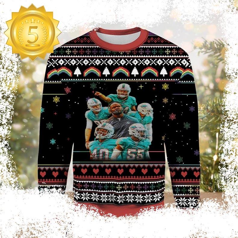 NFL Miami Dolphins Ugly Christmas Sweater - available at - dolphinmiamistore.com